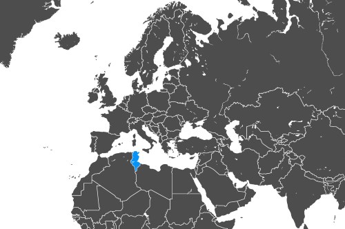 Mapa OCS Tunezja