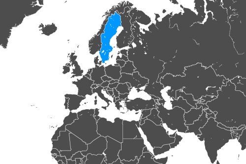 Mapa OCS Szwecja