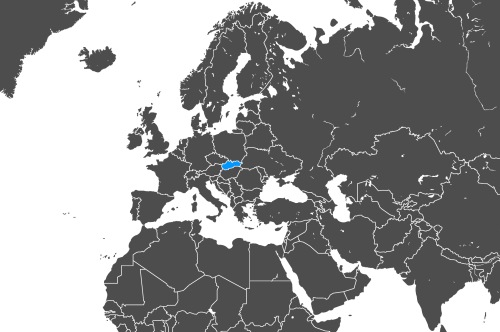 Mapa OCS Słowacja