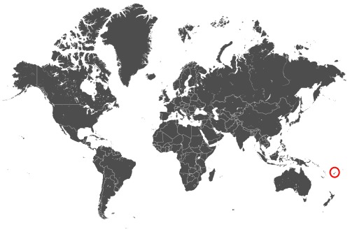 Mapa OCS Fidżi