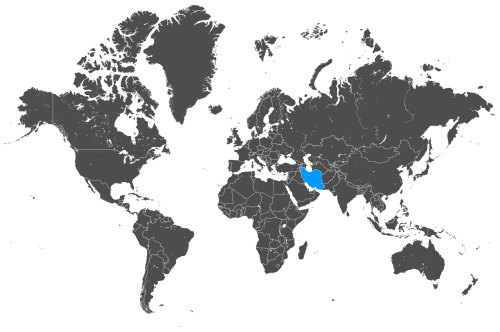 Mapa OCS Iran