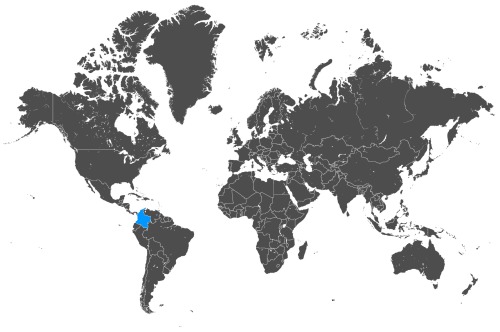 Mapa OCS Kolumbia