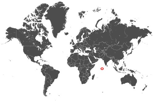 Mapa OCS Malediwy