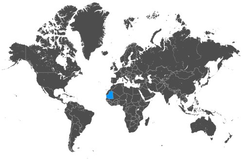 Mapa OCS Mauretania
