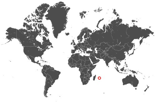 Mapa OCS Mauritius