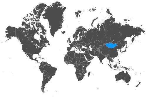 Mapa OCS Mongolia