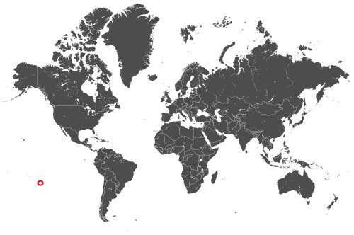 Mapa OCS Pitcairn