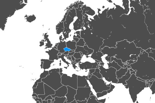 Mapa Europy - Czechy