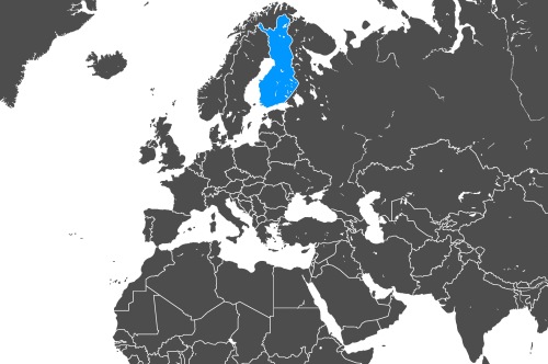 Mapa OCS Finlandia