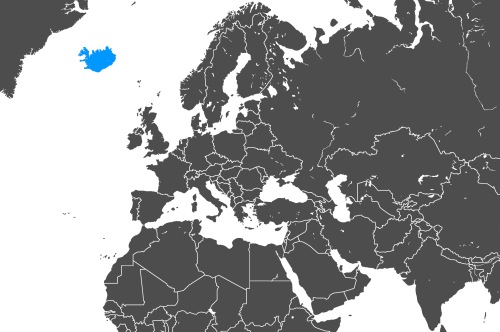 Mapa OCS Islandia