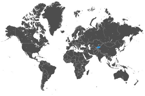 Mapa OCS Kirgistan