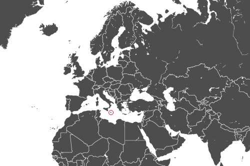 Mapa OCS Malta