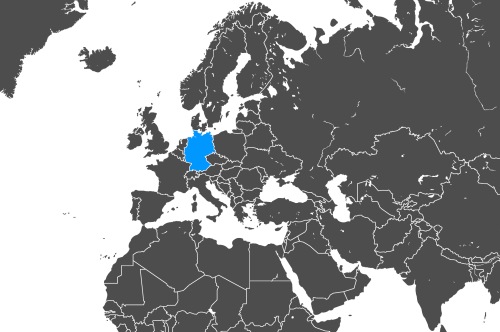 Mapa OCS Niemcy