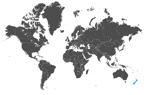 Mapa OCS Nowa Zelandia