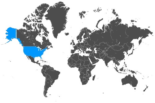Mapa OCS Stany Zjednoczone