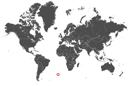 Mapa OCS Tristan da Cunha